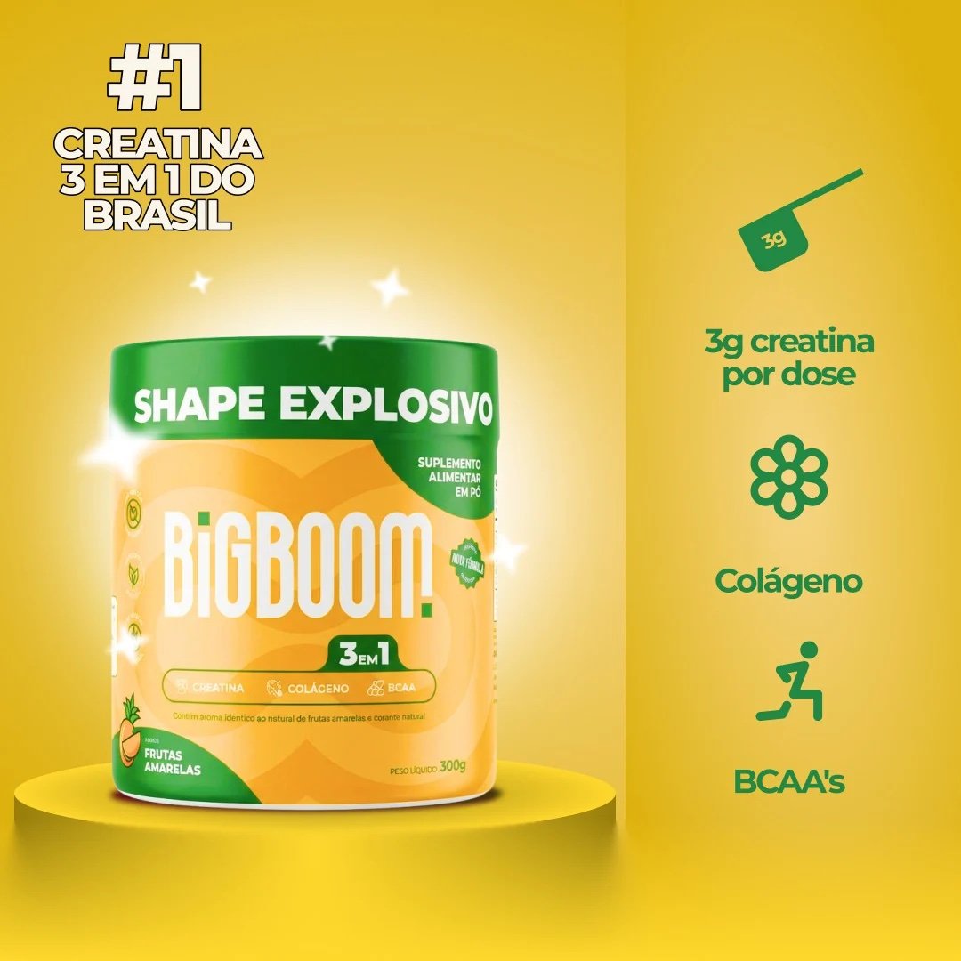 CREATINA 3 em 1 BIG BOOM FRUTAS AMARELAS - Image 2