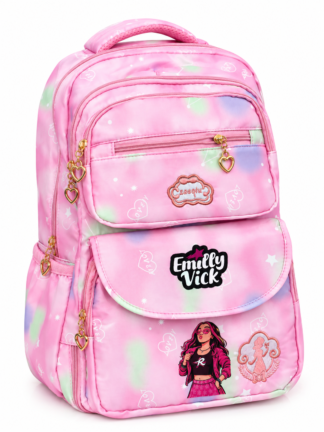 Mochila Escolar Emilly Vick Rosa